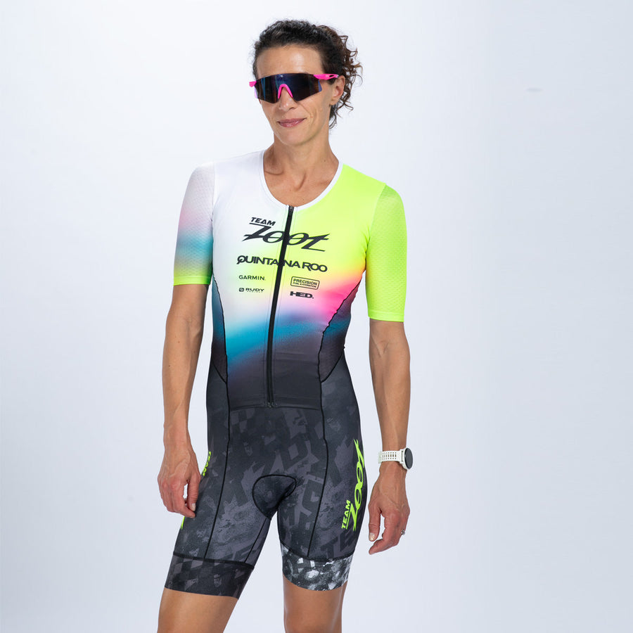 Women's Ltd Tri Aero Fz Racesuit - TZ Afterglow