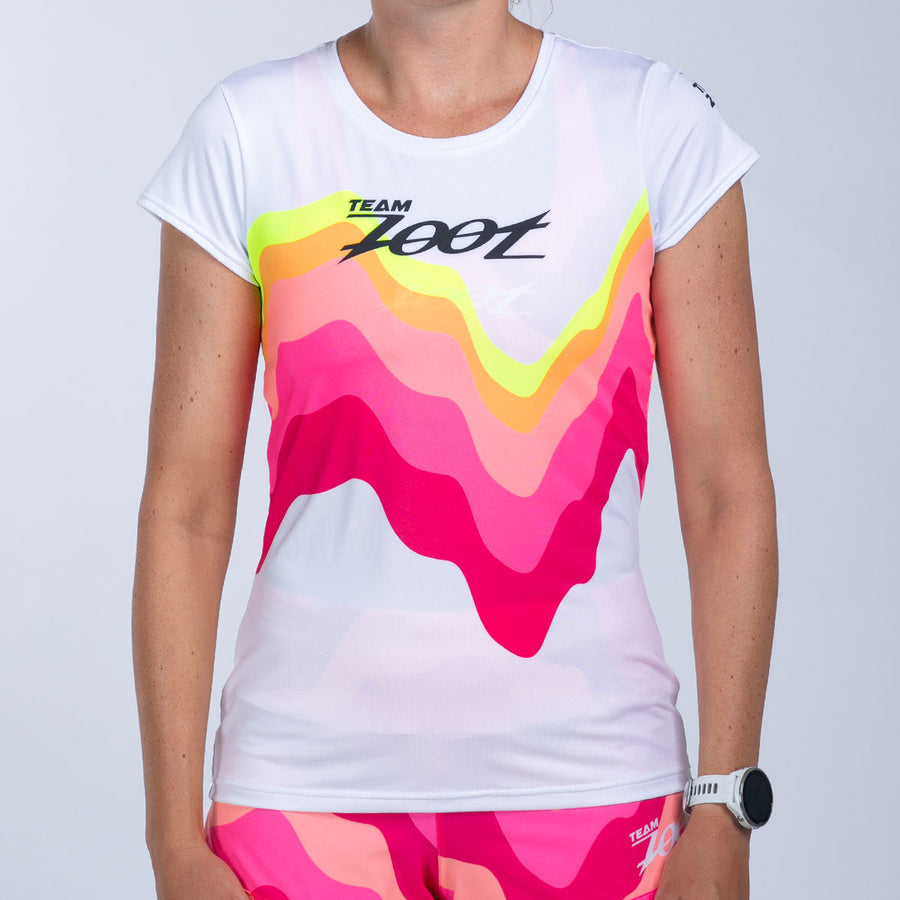 Women's Ltd Run Tee - Pink Wave