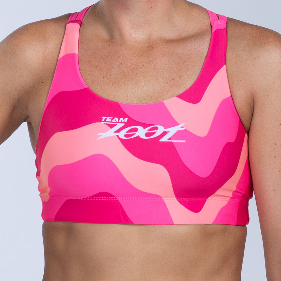 Women's Ltd Swim Crossback Bikini Top - Pink Wave