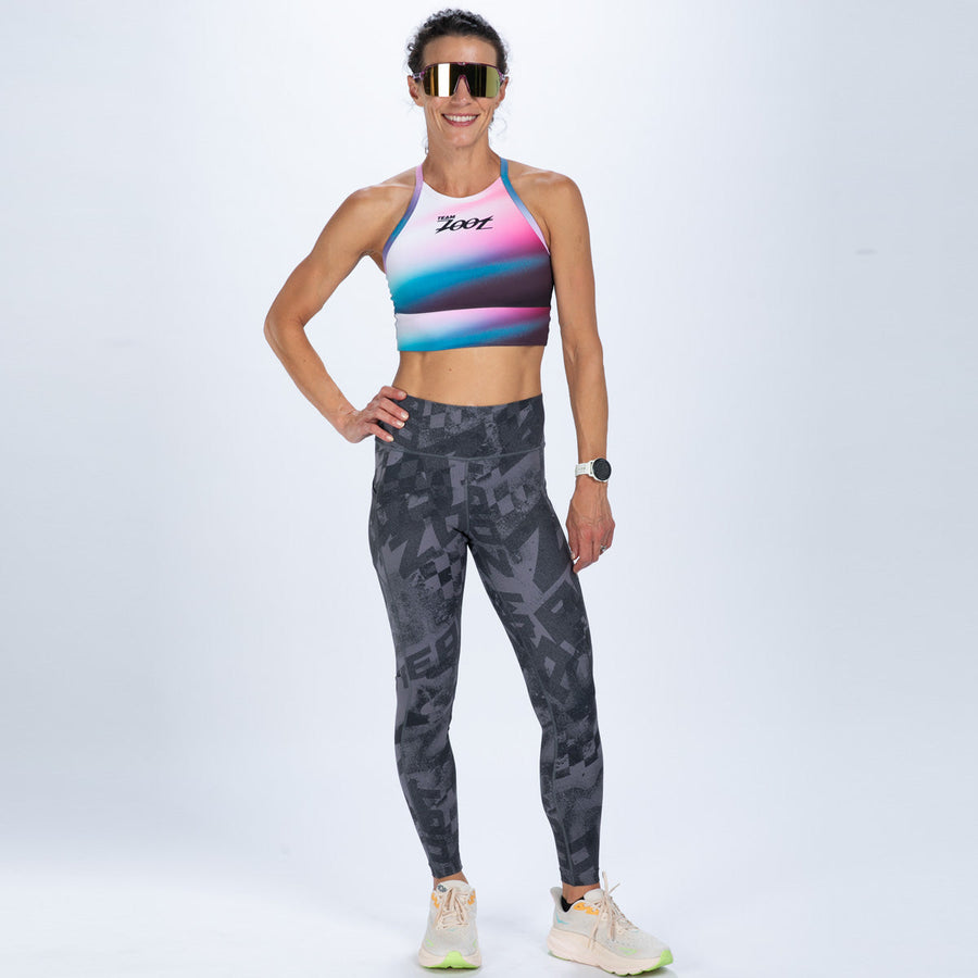 Women's Ltd Run Crop - TZ Afterglow