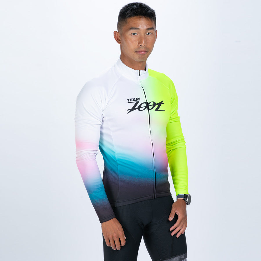 Men's Ltd Cycle Thermo Jersey - TZ Afterglow