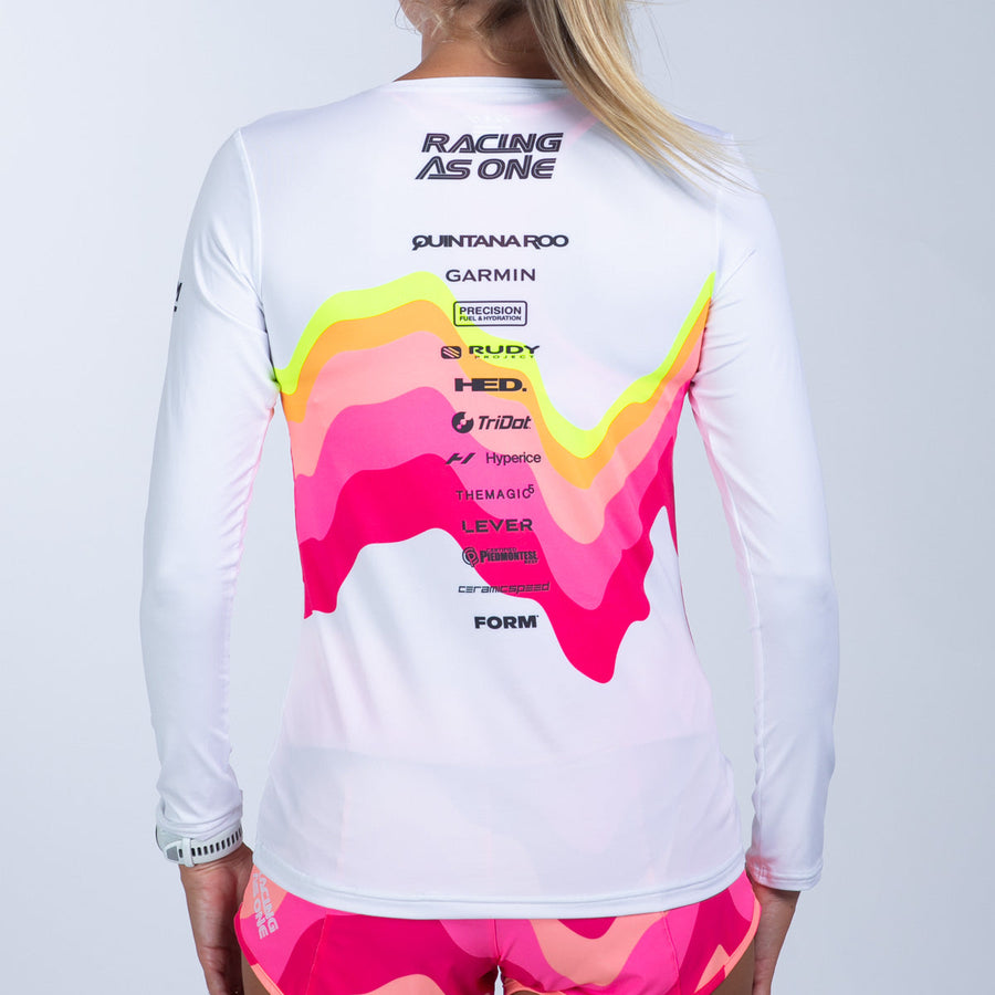 Women's Ltd Run Ls Tee - Pink Wave