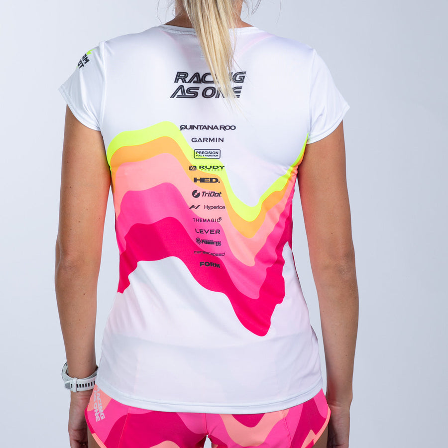 Women's Ltd Run Tee - Pink Wave