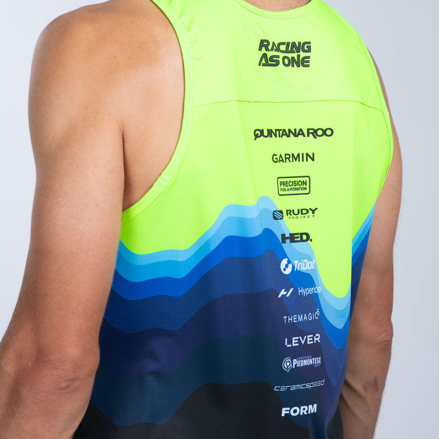 Men's Ltd Run Singlet - Blue Wave