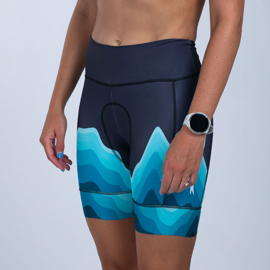 Women's Ltd Cycle High-Rise Short - Aqua Wave