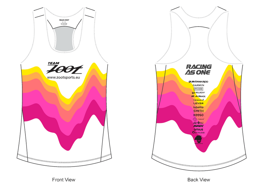 Women's Ltd Run Singlet - Pink Wave