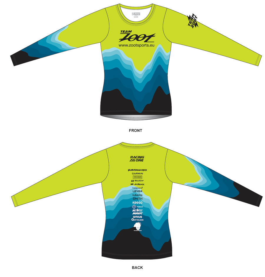 Women's Ltd Run Ls Tee - Aqua Wave