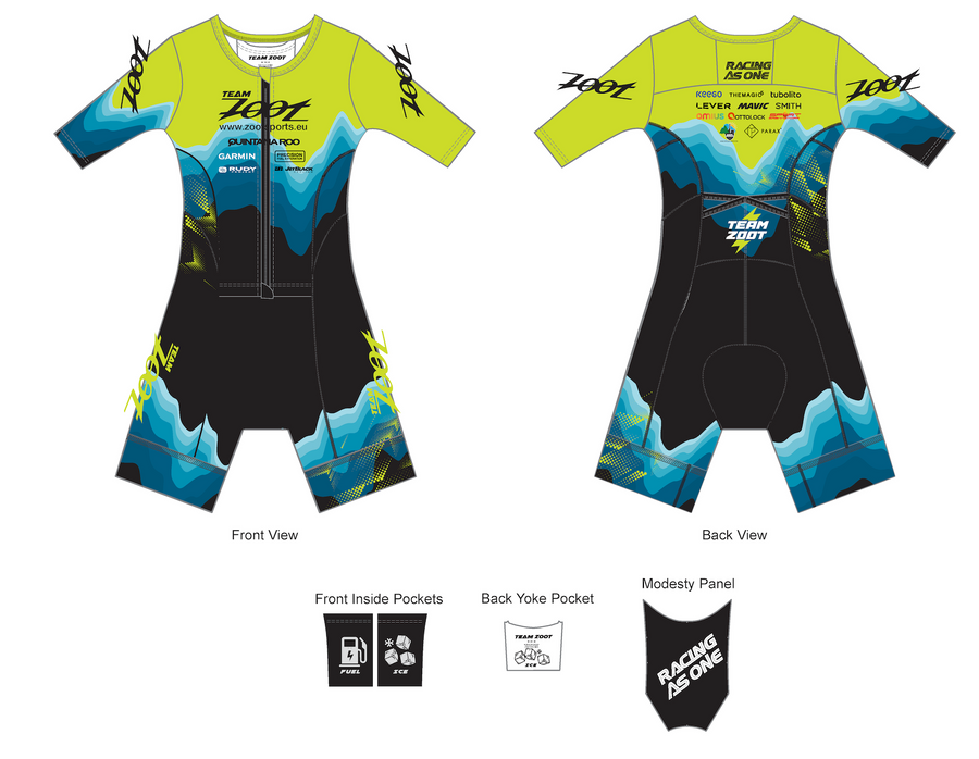 Women's Ltd Tri Aero Fz Racesuit - Team Zoot 2025