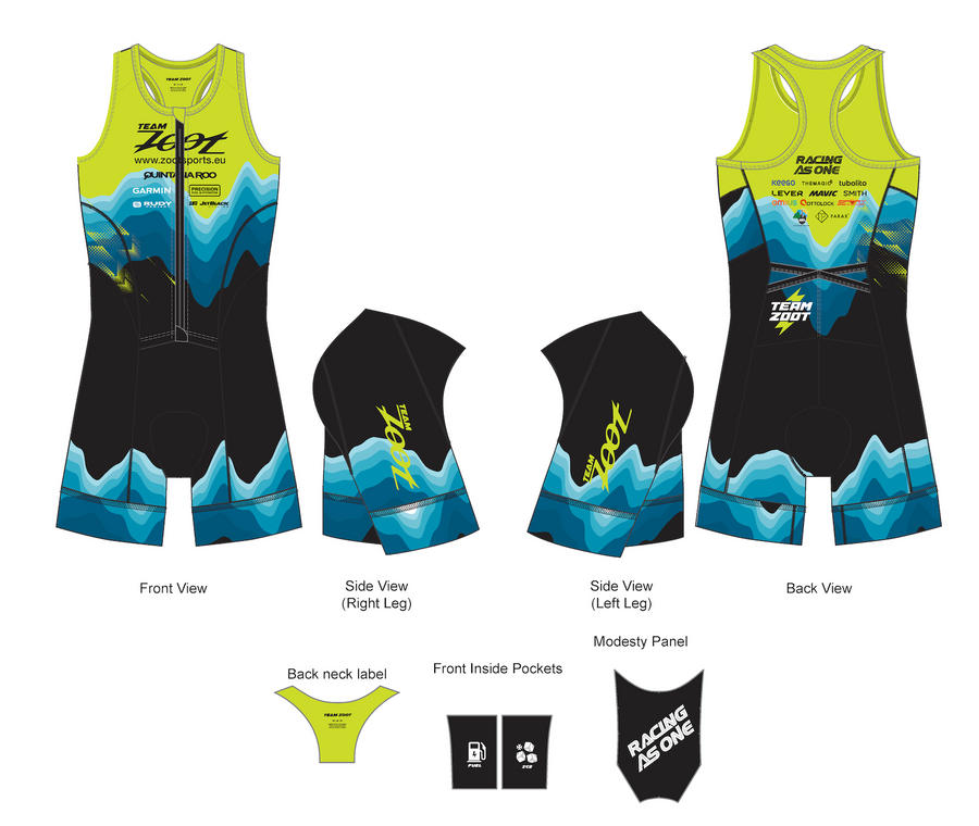 Women's Ltd Tri Slvs Fz Racesuit - Team Zoot 2025