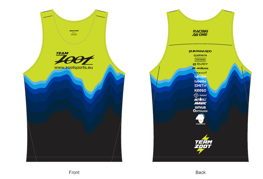 Men's Ltd Run Singlet - Blue Wave