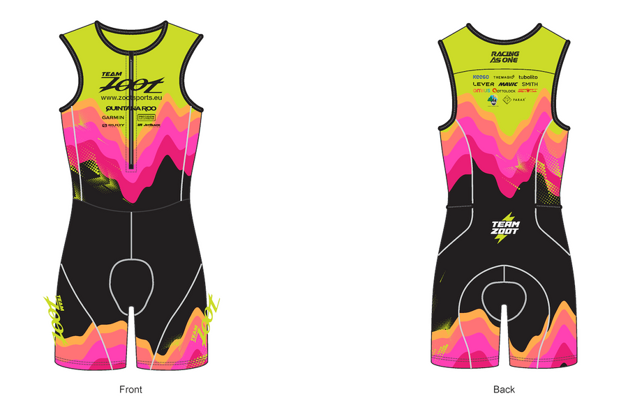 Youth Ltd Protégé Tri Racesuit - Pink Wave