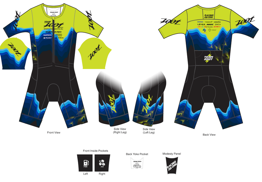 Men's Ltd Tri Aero Fz Racesuit - Team Zoot 2025