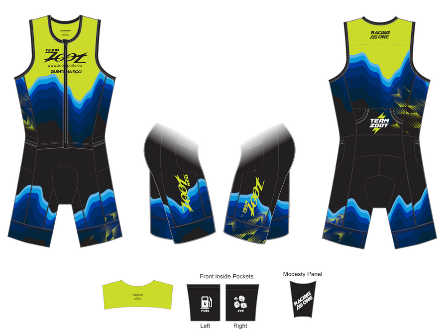 Men's Ltd Tri Slvs Fz Racesuit - Team Zoot 2025