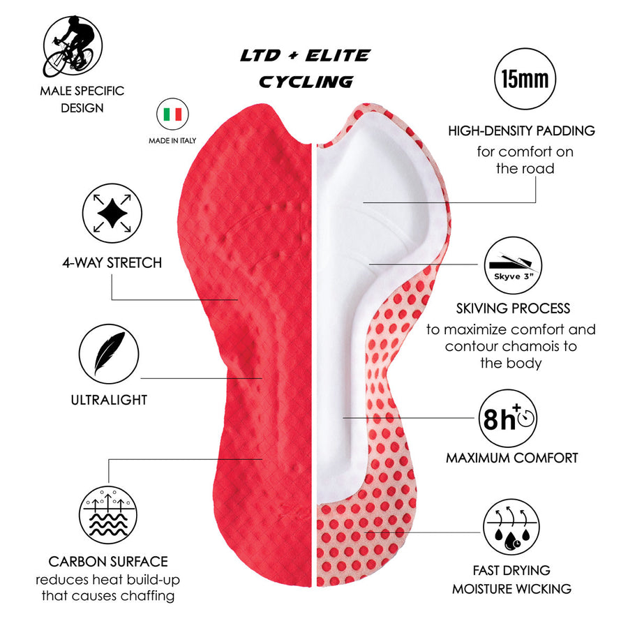 Men's Ltd Cycle Bib with Black Exos - TZ Rattlecan